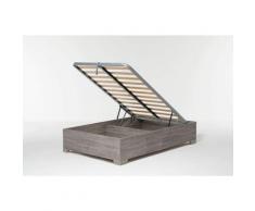 Letto Contenitore Cangu' Bed Box 120X190 C/Piedini Rovere Grigio