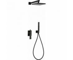 Set completo per doccia quadro nero opaco Paini Dax R 84YO433TCDR | Nero opaco