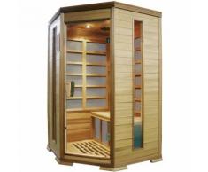 Sauna Finlandese Ad Infrarossi 2-3 Posti 120x118 Cm In Legno Di Cedro Canadese H184 Vorich King