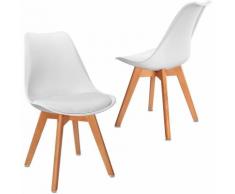 Sedia da Pranzo/ufficio con Faggio Wooden Legs Soggiorno, Sala da Pranzo, Caffè Negozi, Set di 2,