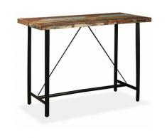 Tavolino da Bar in Legno Massello di Recupero 150x70x107 cm