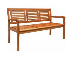Deuba Panca da giardino Bologna a 3 Posti in Legno Eucalipto certificato FSC Panchina Balcone