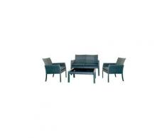 Set rattan caos divano poltrone salottino arredo giardino arredamento esterno