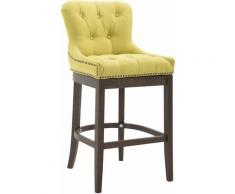 CLP - Sgabello Buckingham stoffa antico-scuro Verde