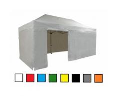 Gazebo pieghevole 3x6 beige Exa 55mm alluminio con laterali PVC 350g