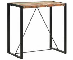 Tavolo da Bar 110x60x110 cm in Legno Massello di Recupero