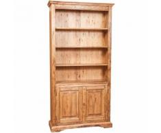 Libreria Credenza in Legno massello con Ripiani Mensole per Soggiorno Ufficio