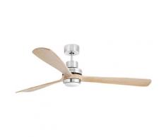 Ventilatori da soffitto LANTAU-G - Lame in legno di pino nickel opaco