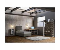Letto singolo ALICE FANGO con contenitore