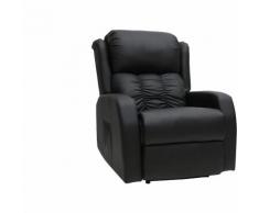 Poltrona relax elettrica massaggiante nera GALLER