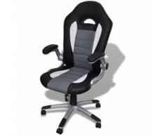Sedia ufficio in pelle design moderno grigio