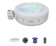 Piscina Idromassaggio Bestway Lay-Z-Spa Paris Per 4-6 persone Rotonda 196x66 cm con Luci LED