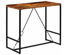 Tavolino da Bar in Legno Massello di Recupero 120x60x106cm