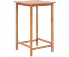 Tavolo da Bar per Esterni 65x65x110 cm in Massello di Teak
