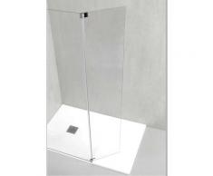 Parete doccia 119-120 a muro con sistema Walk in Italo Semplice+ paretina laterale opzione 30 o 40