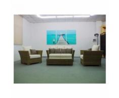A.c. - Poltrona per salotto open in polirattan componibile