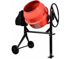Boudech - Betoniera 140LT 550w 223v impastatrice elettrica miscelatore cemento due ruote