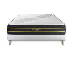 Sleepfit - Kit rete e materasso matrimoniale ULTRA 200x200cm - Spessore : 26 cm - memory foam e