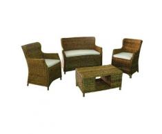 Set rattan moterosso divano poltrone salottino arredo giardino