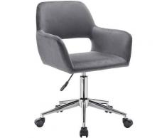 Sedia da Scrivania Ufficio Cameretta Poltrona Girevole con Rotelle vari colori colore: Grigio1