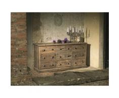 Cassettiera in legno con 9 cassetti cm 170x50x83 ARTEMISIA - Guarnieri