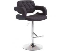 Sgabello Dublin in tessuto Nero