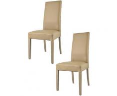 Tommychairs - Set 2 sedie modello Glory per cucina e sala da pranzo, struttura in legno di faggio