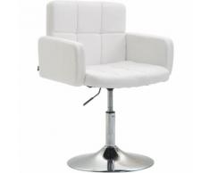 Sedia di design lounge Los Angeles in similpelle Bianco
