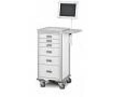 Vincal Carrello di servizio accessoriabile serie NC - Con 6 cassetti - Colore bianco
