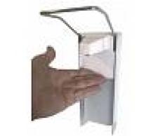 --- None --- Dispenser sapone / disinfettante a muro - Con leva a gomito, in acciaio inox
