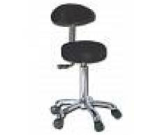 Gima Sgabello ergonomico imbottito - regolabile in altezza - colore nero