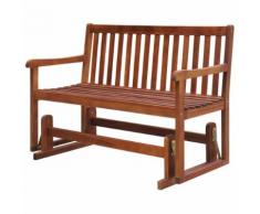 vidaXL Panchina da Giardino a Dondolo 125 cm Legno Massello d'Acacia