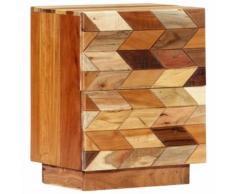 vidaXL Comodino 40x30x50 cm in Legno Massello di Recupero
