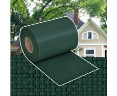 vidaXL Recinzione Frangivento da Giardino PVC 70x0,19 m Verde
