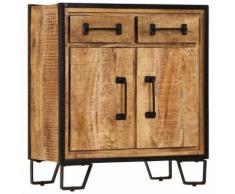 vidaXL Credenza 65x30x70 cm Legno Massello di Mango
