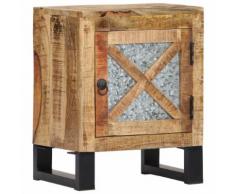 vidaXL Comodino 40x30x50 cm in Legno Massello di Mango