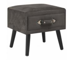 vidaXL Comodino Grigio 40x35x40 cm in Velluto