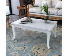 vidaXL Tavolino da Salotto 100x60x42 cm Bianco Lucido