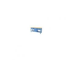 SOGI BANCO DA LAVORO 2 mt PIANO IN LEGNO + 1 ARMADIO A CASSETTO E ANTA + 2 CASSETTI SOGI X3BL-11_d