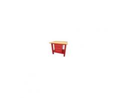 SOGI BANCO DA LAVORO 1 mt PIANO IN LEGNO + ARMADIO 3 CASSETTI SERIE INDUSTRIA SOGI X3L-09_c