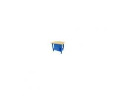 SOGI BANCO DA LAVORO 1 mt PIANO IN LEGNO + ARMADIO 3 CASSETTI SERIE INDUSTRIA SOGI X3BL-09_c