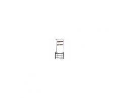 Homcom Appendiabiti Stile Industriale con Scarpiera in Legno MDF e Metallo 72x34x185cm