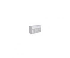 Homcom Scarpiera Panca da Ingresso con Sedile Imbottito Ribaltabile in Legno, Bianco, 80x30x47cm