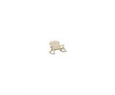 Outsunny Dondolo Panchina da Giardino 2 Posti in Legno, 96x112.5x100cm