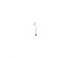 HOMCOM Lampada da terra girevole con lampadine E27 in metallo bronzo Ф25 x 157Acm