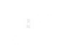 Homcom Appendiabiti Panchina per Ingresso con Scarpiera in Acciaio, Bianco, 67x31.5x185cm