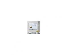 Homcom Lavagna Magnetica da parete 90 x 60 cm con telaio in alluminio Bianco