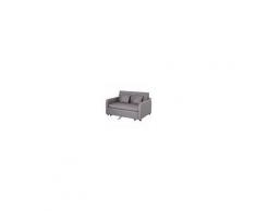 Homcom Divano Letto con Vano Contenitore e Design Moderno in Lino Grigio