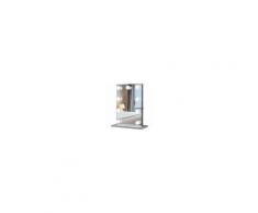 Homcom Specchio da Tavolo per Trucco Illuminato con 9 Luci a Led Integrate 70x50x3cm
