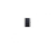 Homcom Armadio Portadocumenti da Ufficio in Acciaio Laminato, Bianco, 90x40x180cm